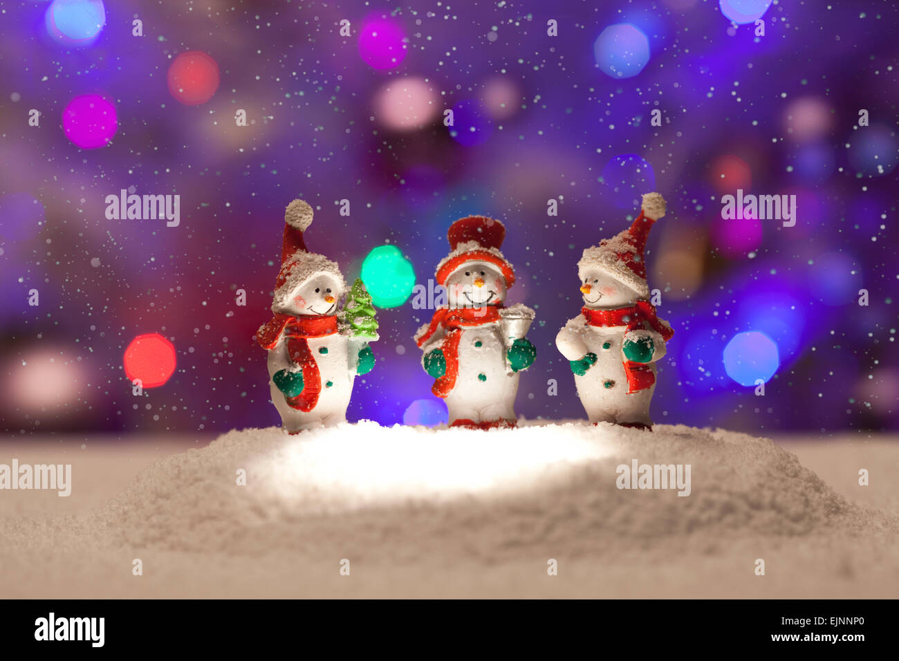 Snowman decorations Stock Photo