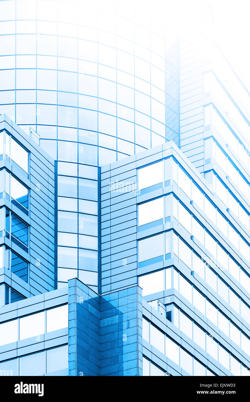 Modern office building background, high key style. Stock Photo