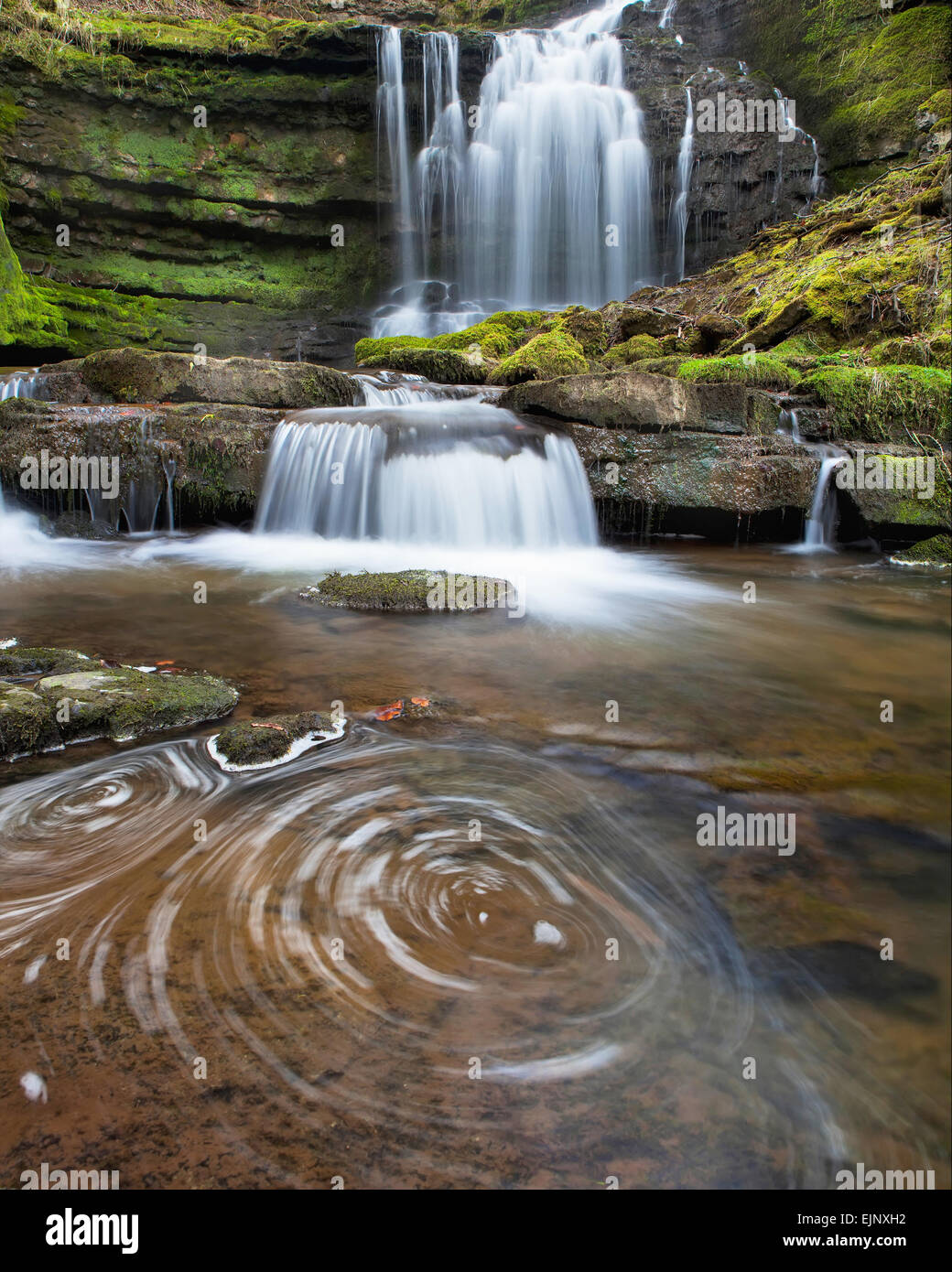 Scaleber Force water fall Yorkshire Stock Photo
