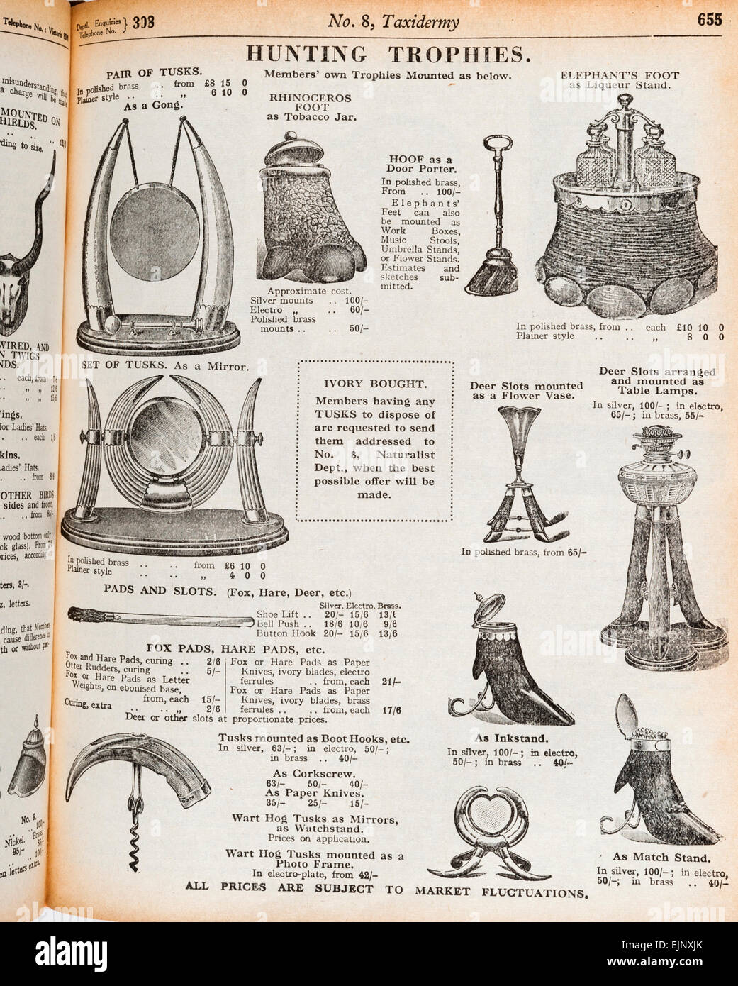 From the Army and Navy Stores mail order catalogue, (London, UK, 1935) big game hunting