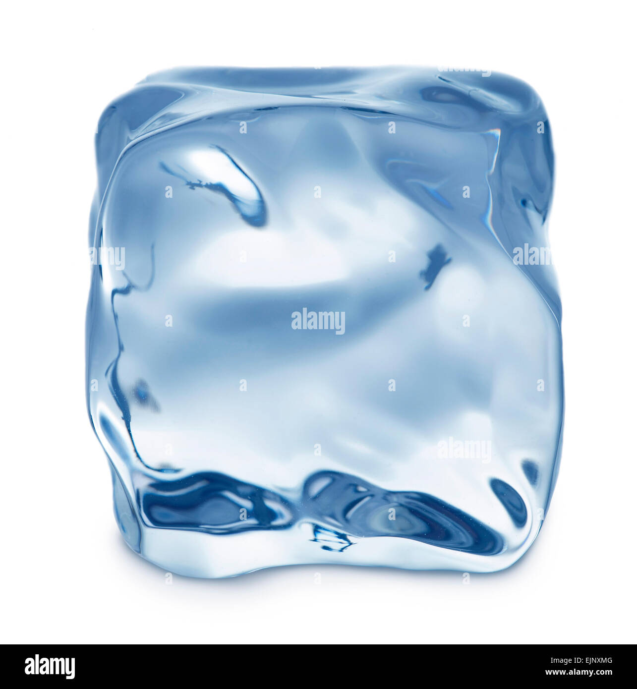 ice cube on white background Stock Photo - Alamy