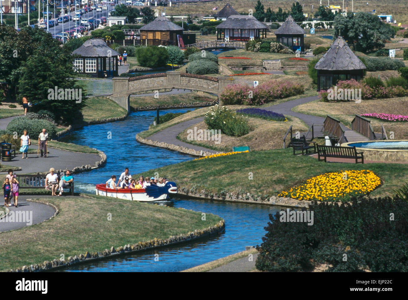 Great Yarmouth Venetian Waterways. Norfolk. England. UK. Circa 1980's Stock Photo
