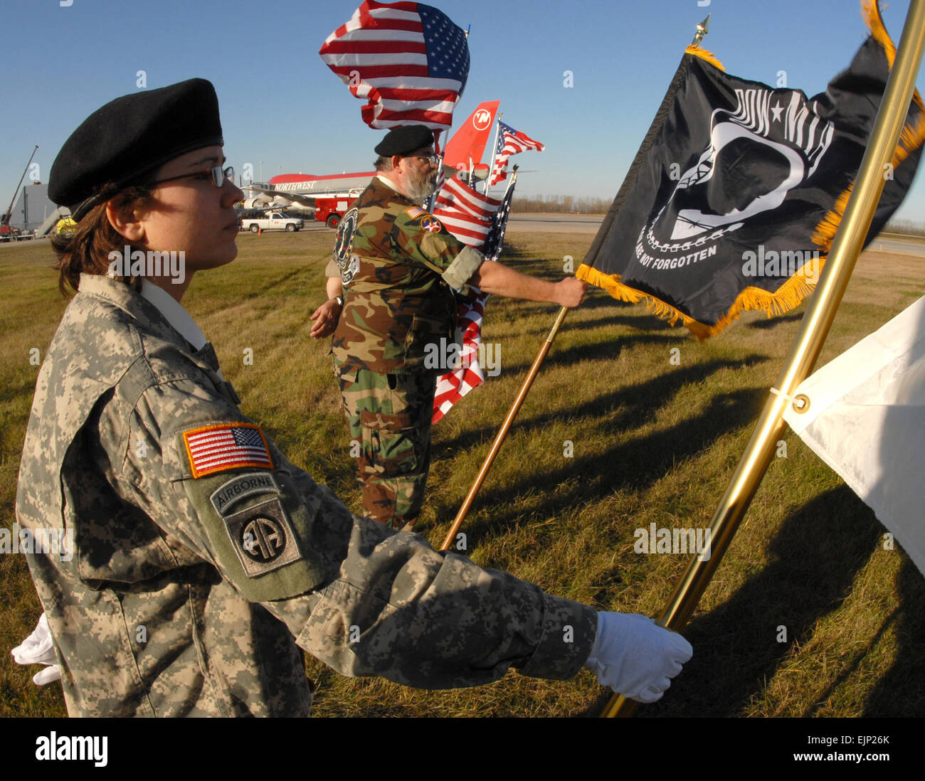 U.S. Army Sgt. Margaret Mork, assigned to North Dakota Army National
