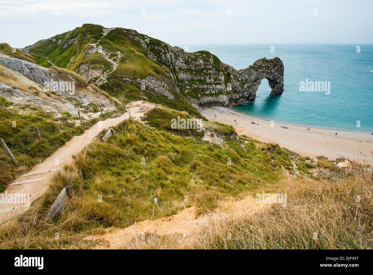 Durdle Door in Dorset, UK part of the UNESCO Jurassic Coast World Heritage Site Stock Photo