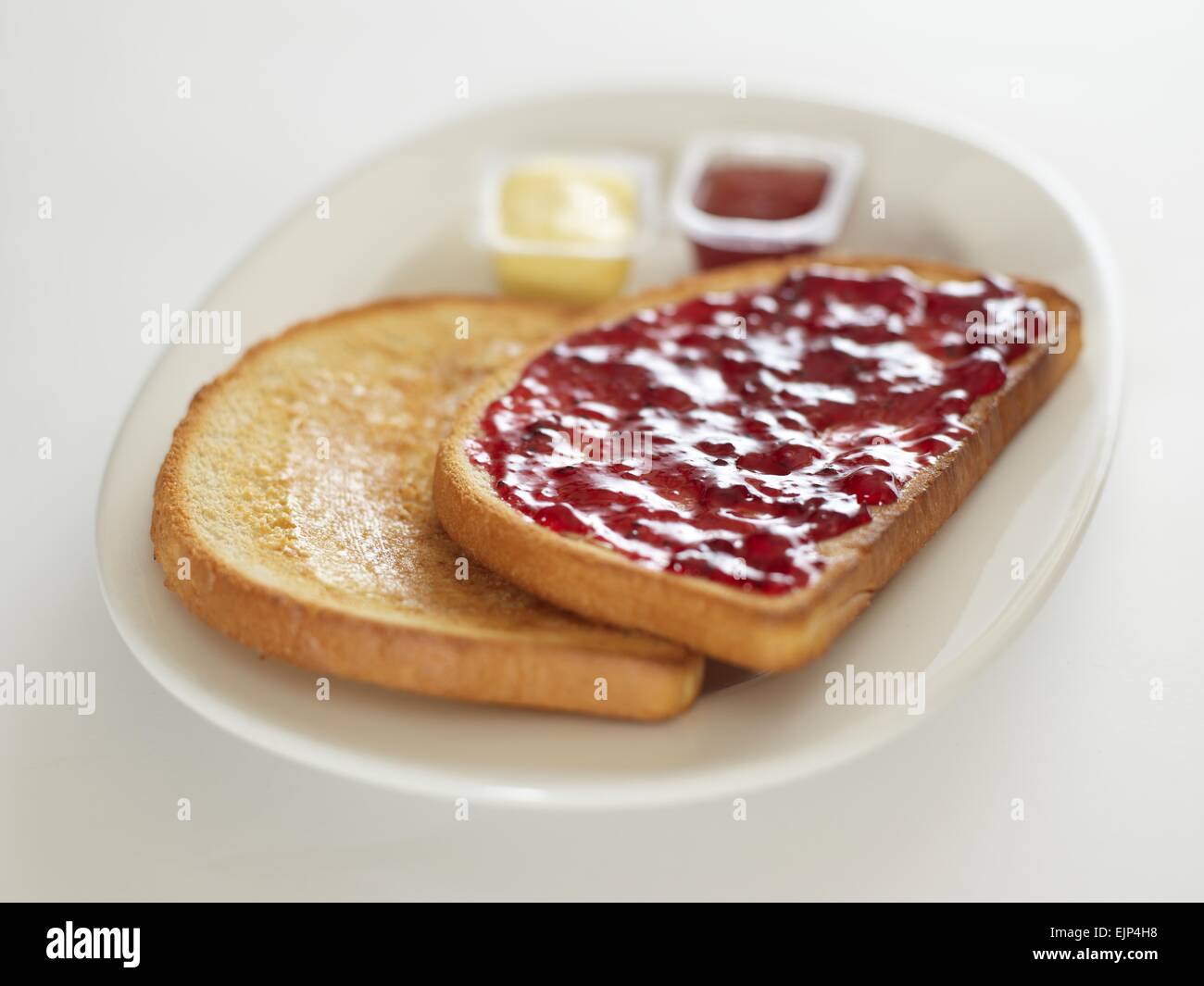 toast and jam Stock Photo Alamy