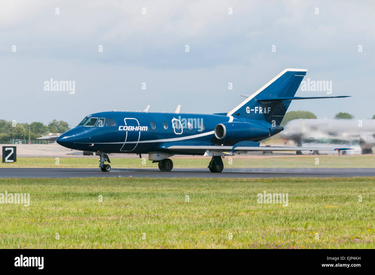 Cobham, Dassault Falcon 20 DC, G-FRAF Stock Photo