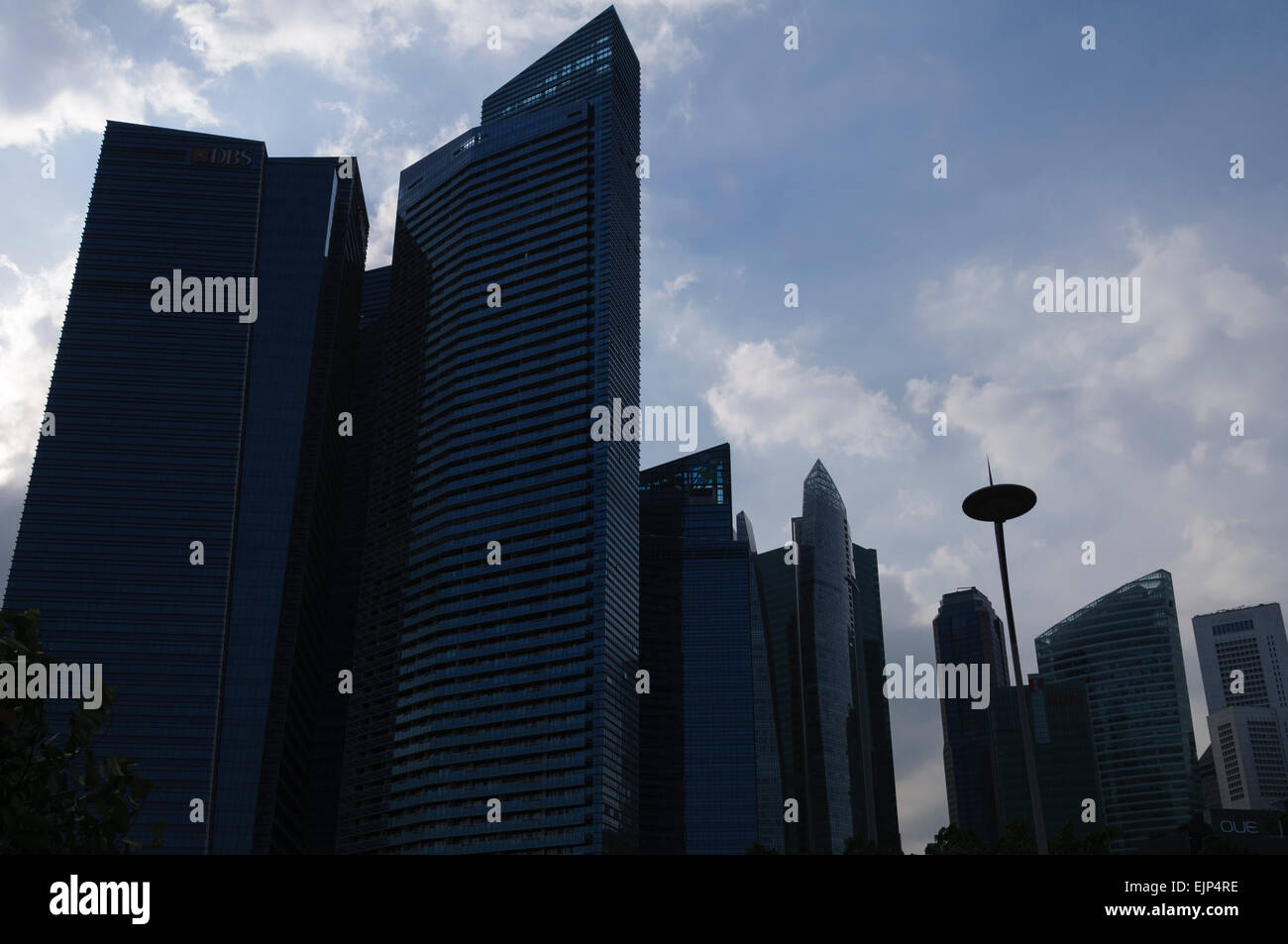 Singapore modern skyscraper commercial buildings Stock Photo Alamy