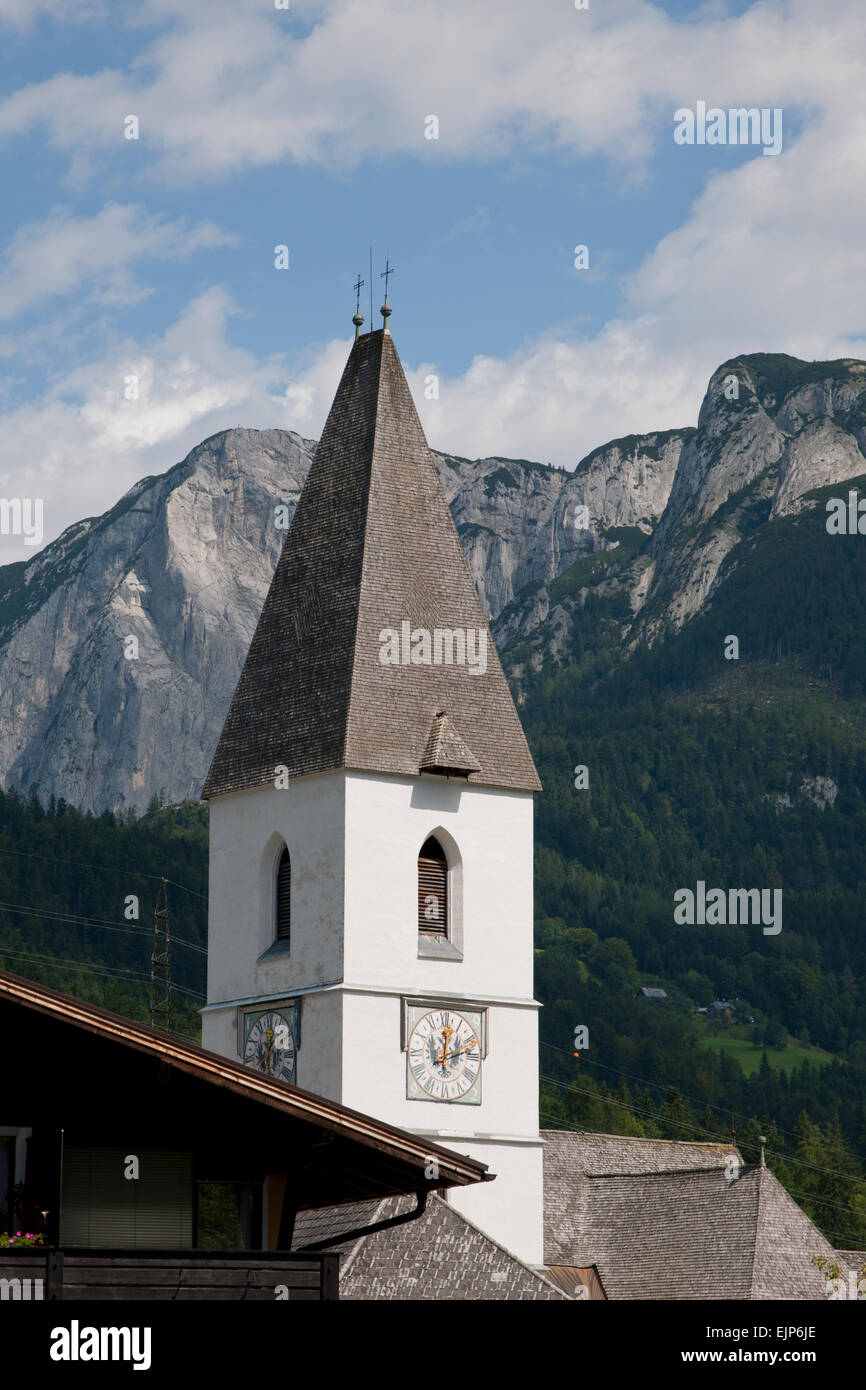 Pfarrkirche St. Paul, Bad Aussee, Salzkammergut, Ausseerland, Styria, Austria Stock Photo