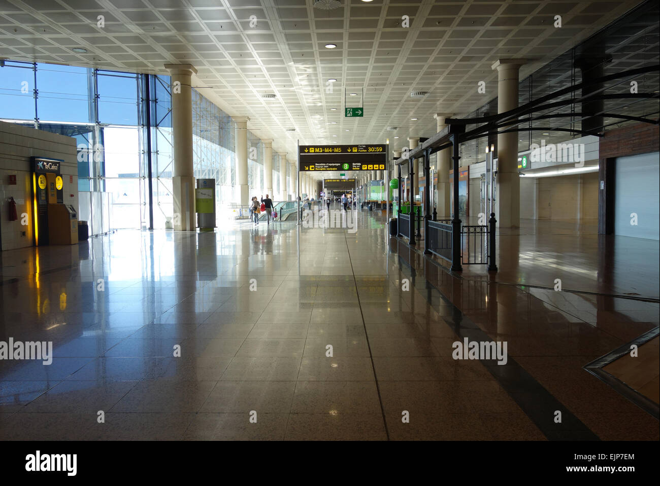 Inside Terminal 2, El Prat Airport, Barcelona, Catalonia, Spain Stock Photo Alamy