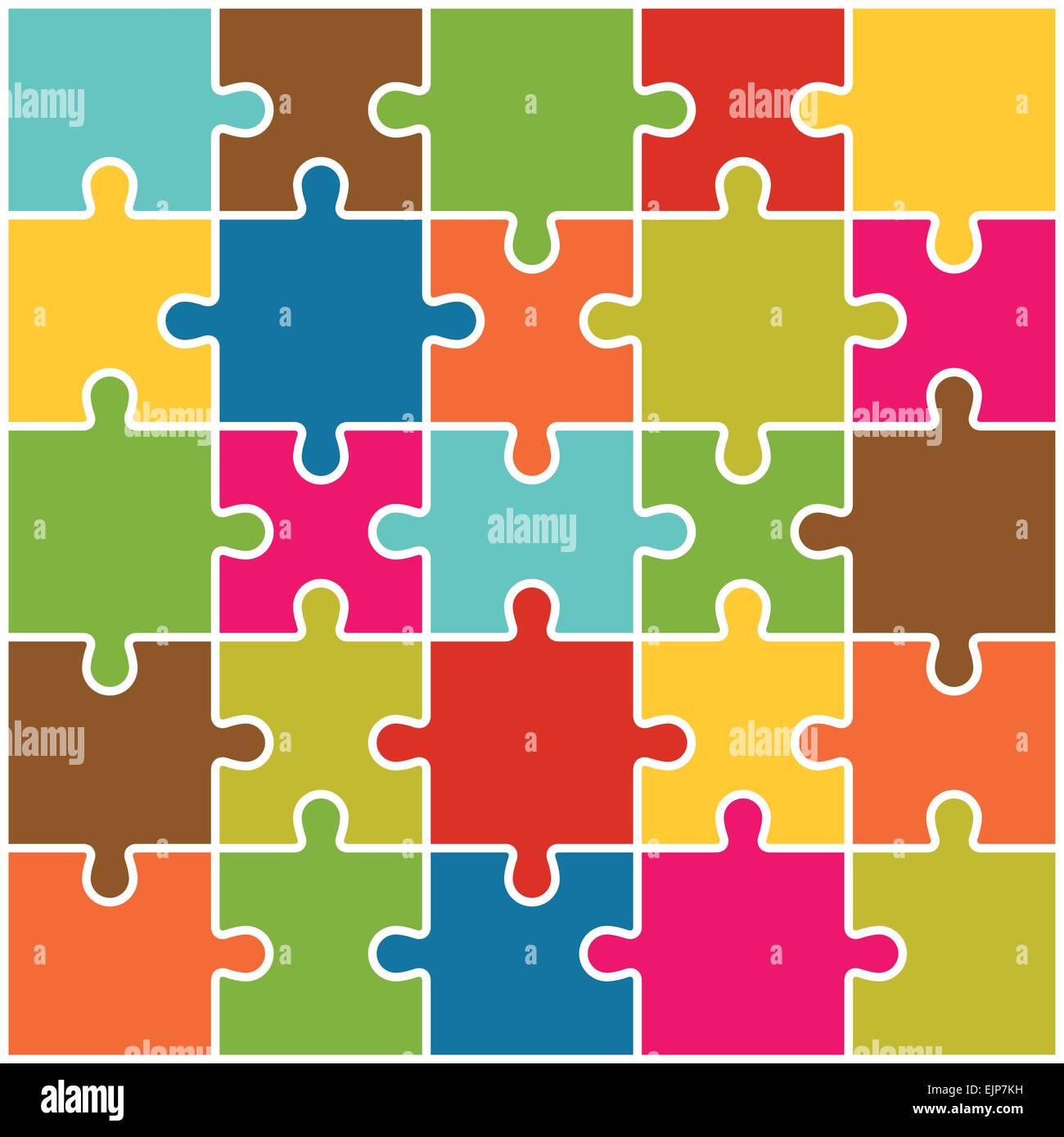 Jigsaw Puzzle Pieces Background Vector Stock Vector Image & Art Alamy
