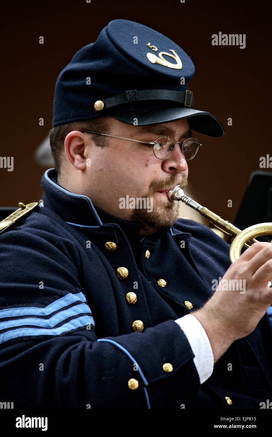 player, New Mexico Territorial Brass Band Civil War reenactors