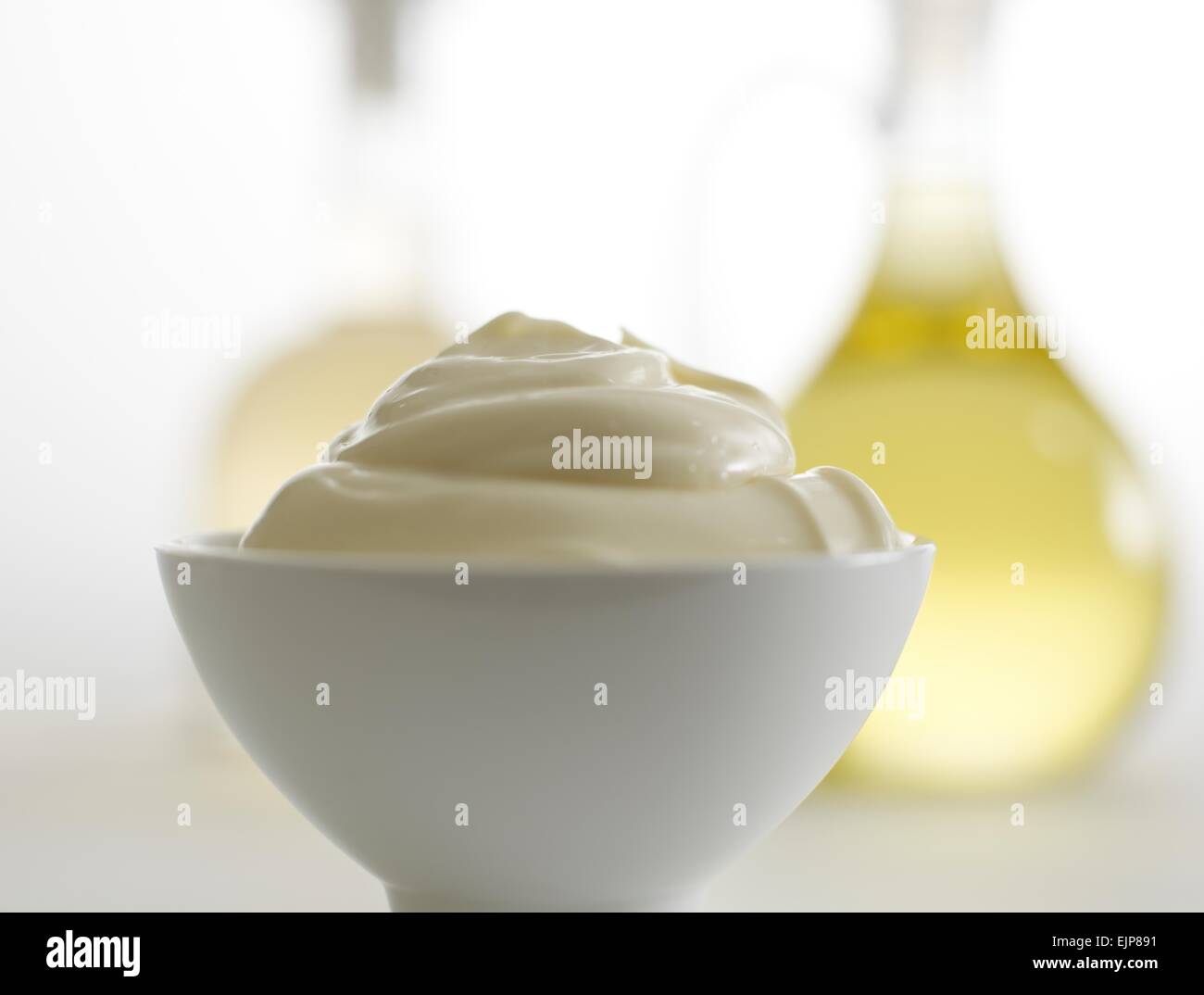 mayonnaise and oil and vinegar Stock Photo Alamy