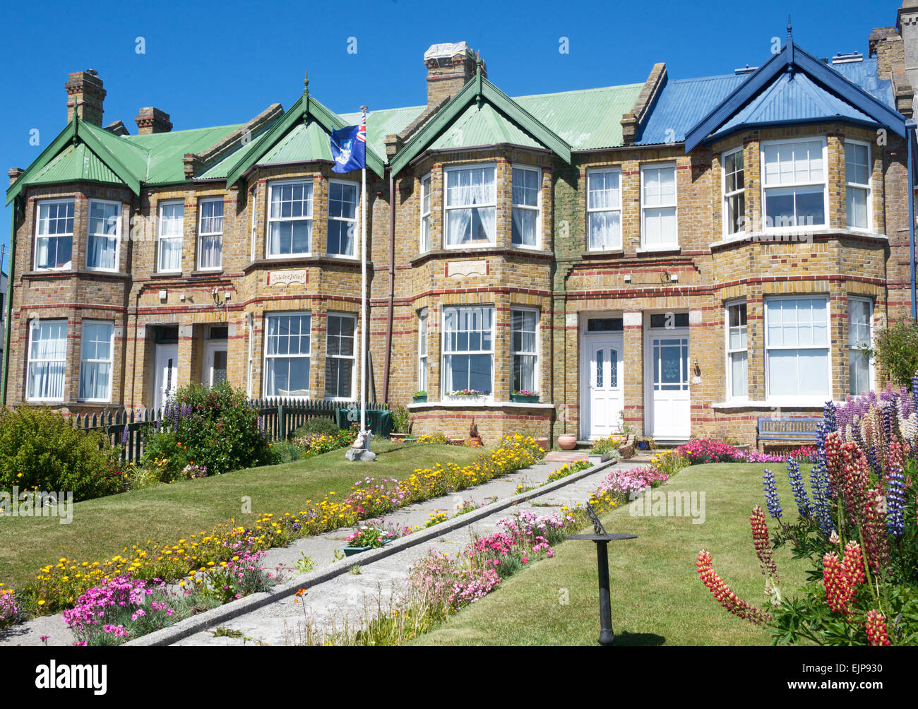 Jubilee Villas Port Stanley Falkland Islands Stock Photo