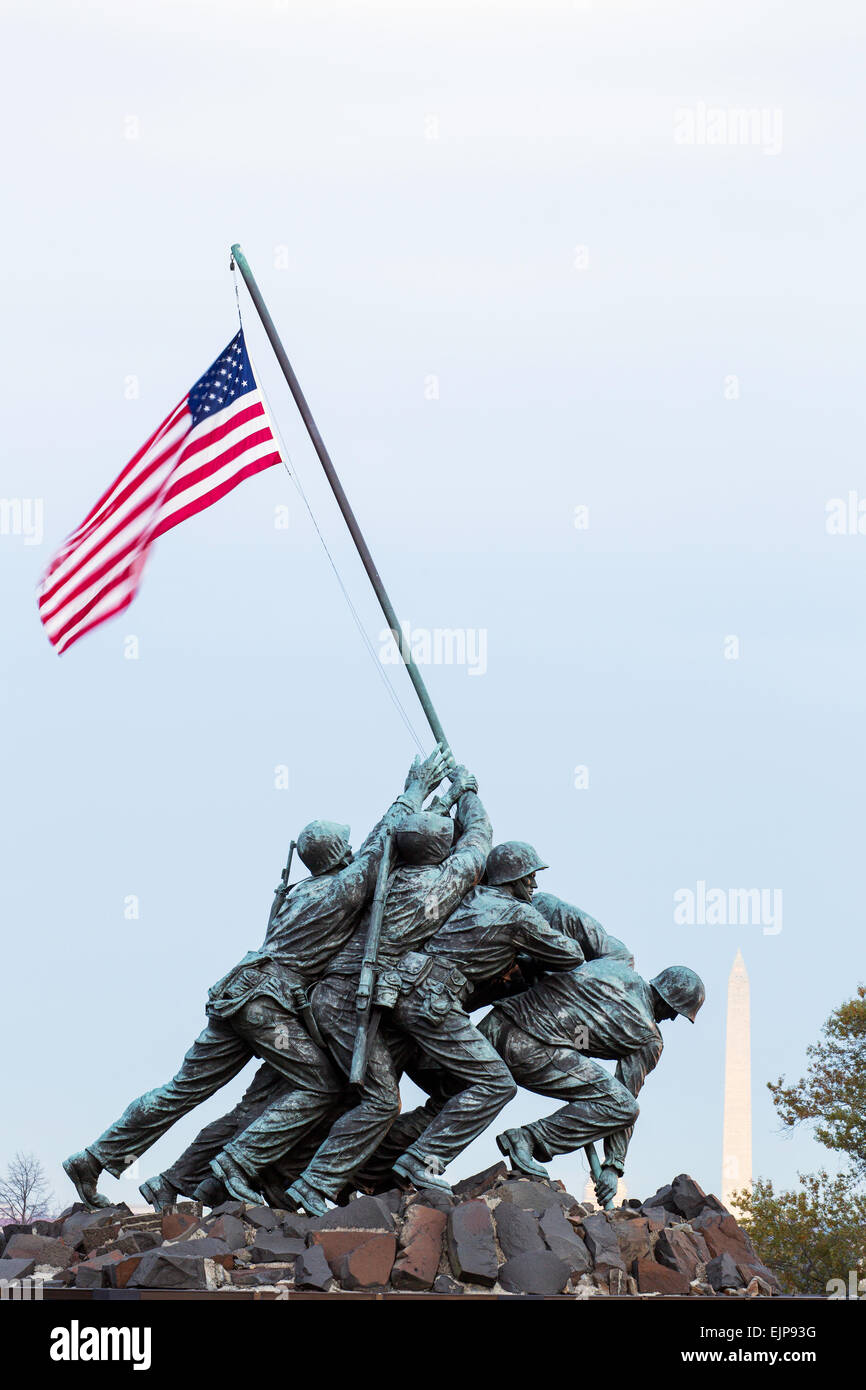 Statue of Iwo Jima U S Marine Corps Memorial, Arlington National