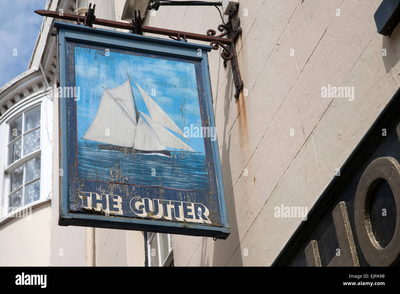 The Cutter Pub Sign, Weymouth Stock Photo Alamy