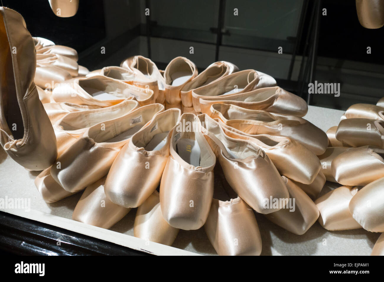 pink satin ballet shoes