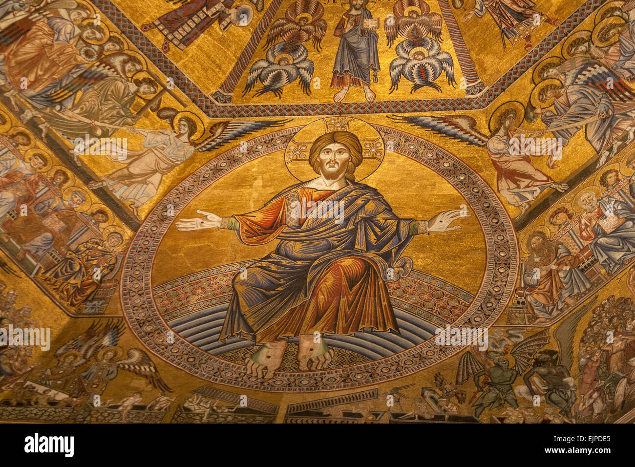 Interior of the Cathedral Santa Maria del Fiore in Florence, Italy Stock Photo