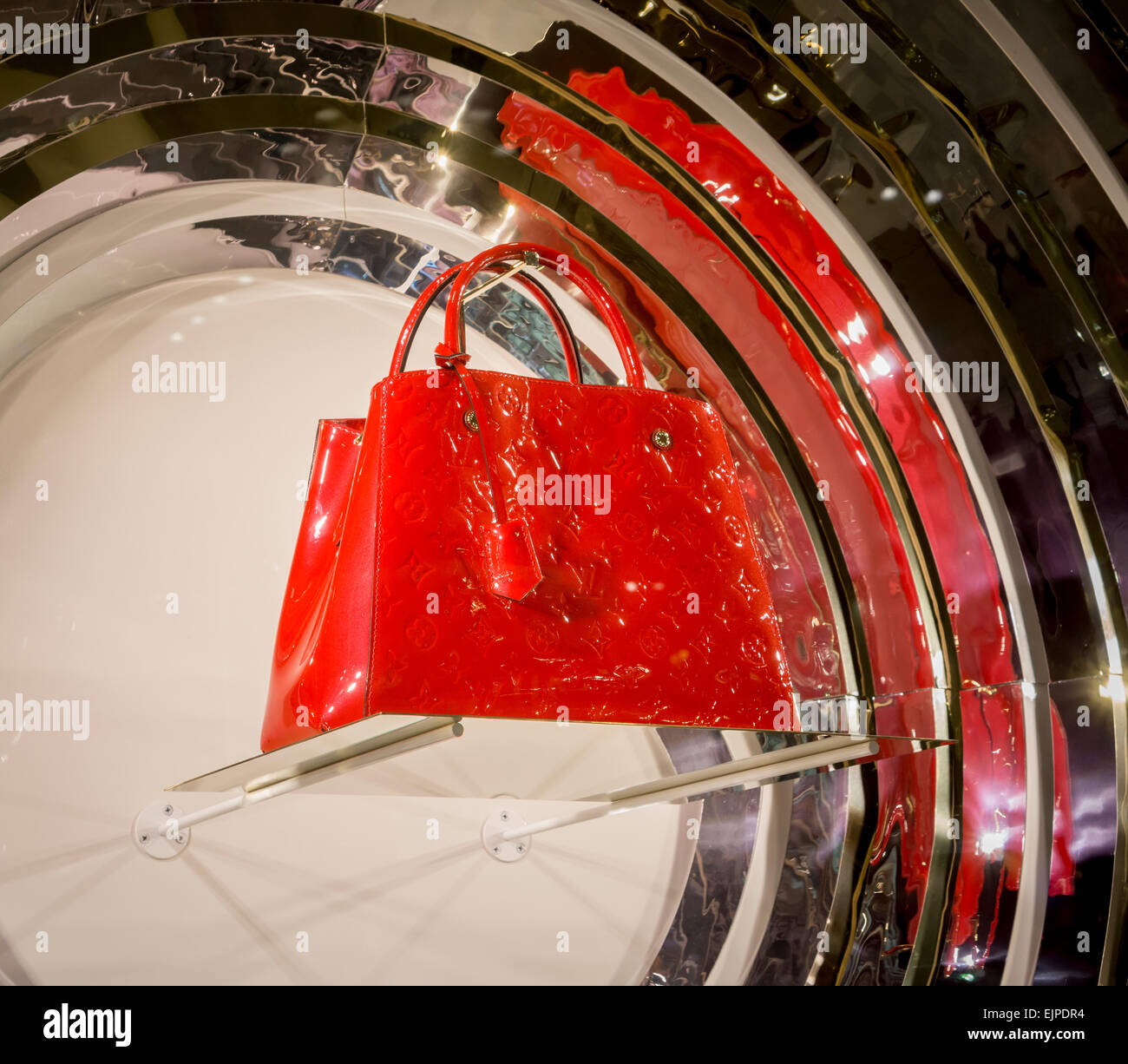 A Louis Vuitton handbag displayed in the Macy's Herald Square flagship  store in New York on Sunday, March 22, 2015 (© Richard B. Levine Stock  Photo - Alamy