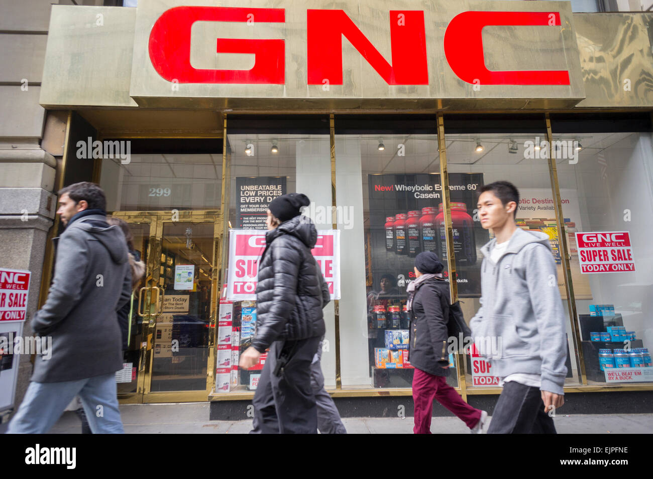 A GNC store in Lower Manhattan in New York on Monday, March 30, 2015