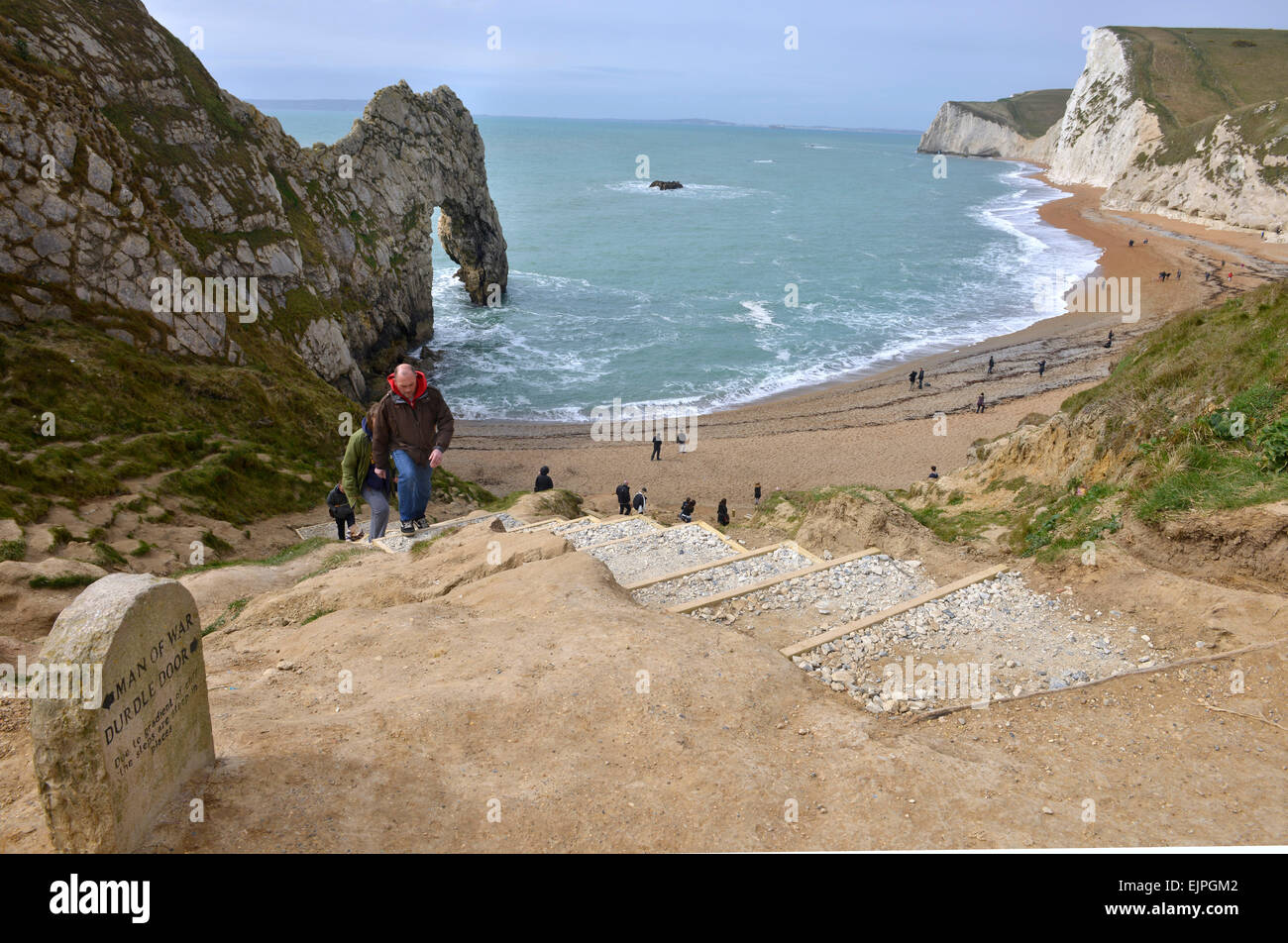 James Weld of the The Lulworth Estate in Dorset, today opened up a series of 88 steps so that