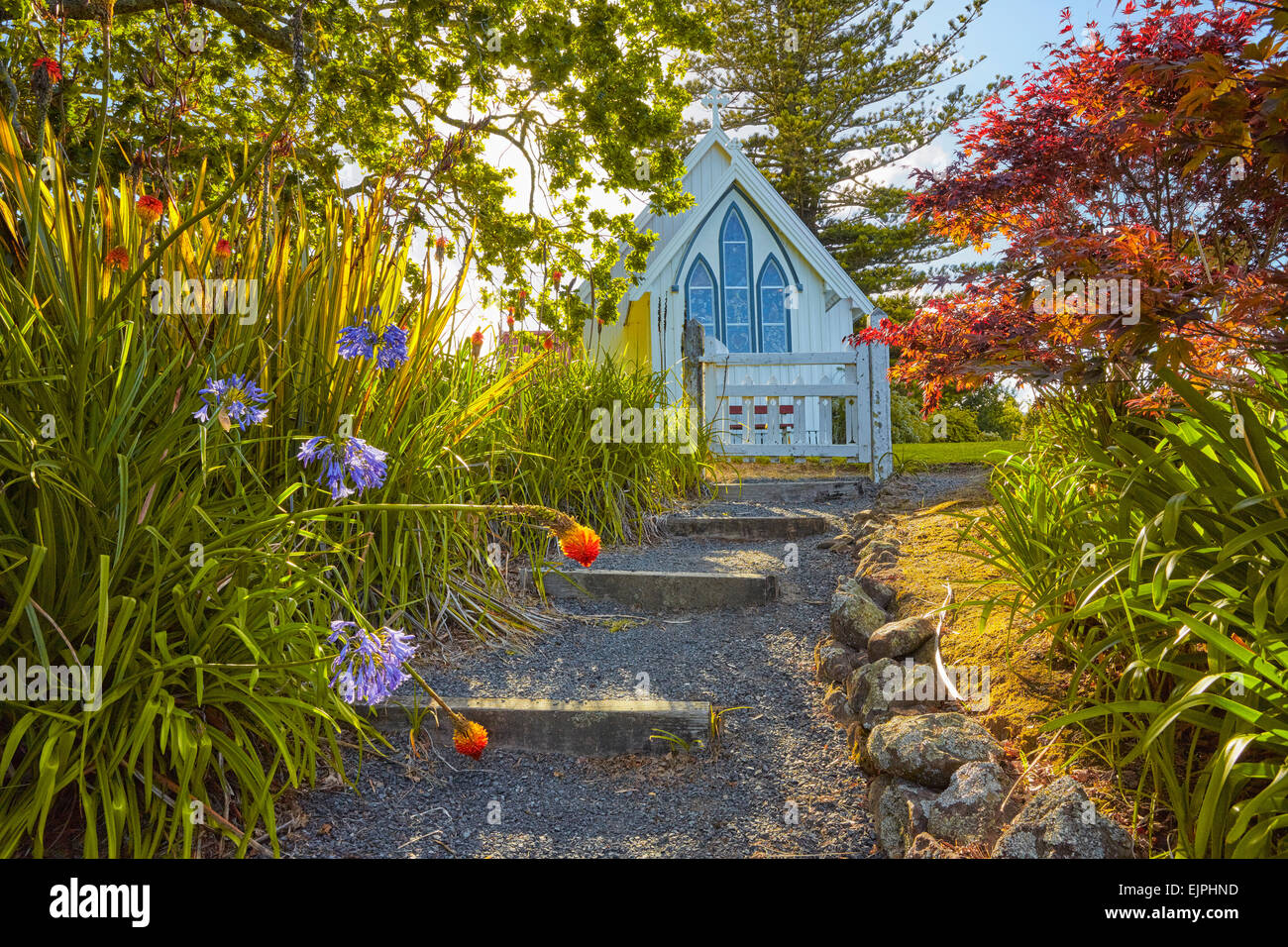 Saint James Anglican Church, Kerikeri, North Island, New Zealand Stock Photo
