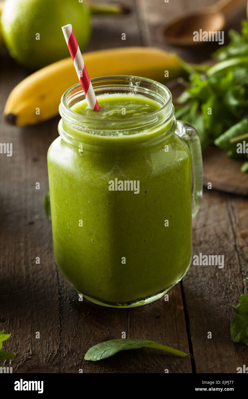 Healthy green smoothie spinach hires stock photography and images Alamy