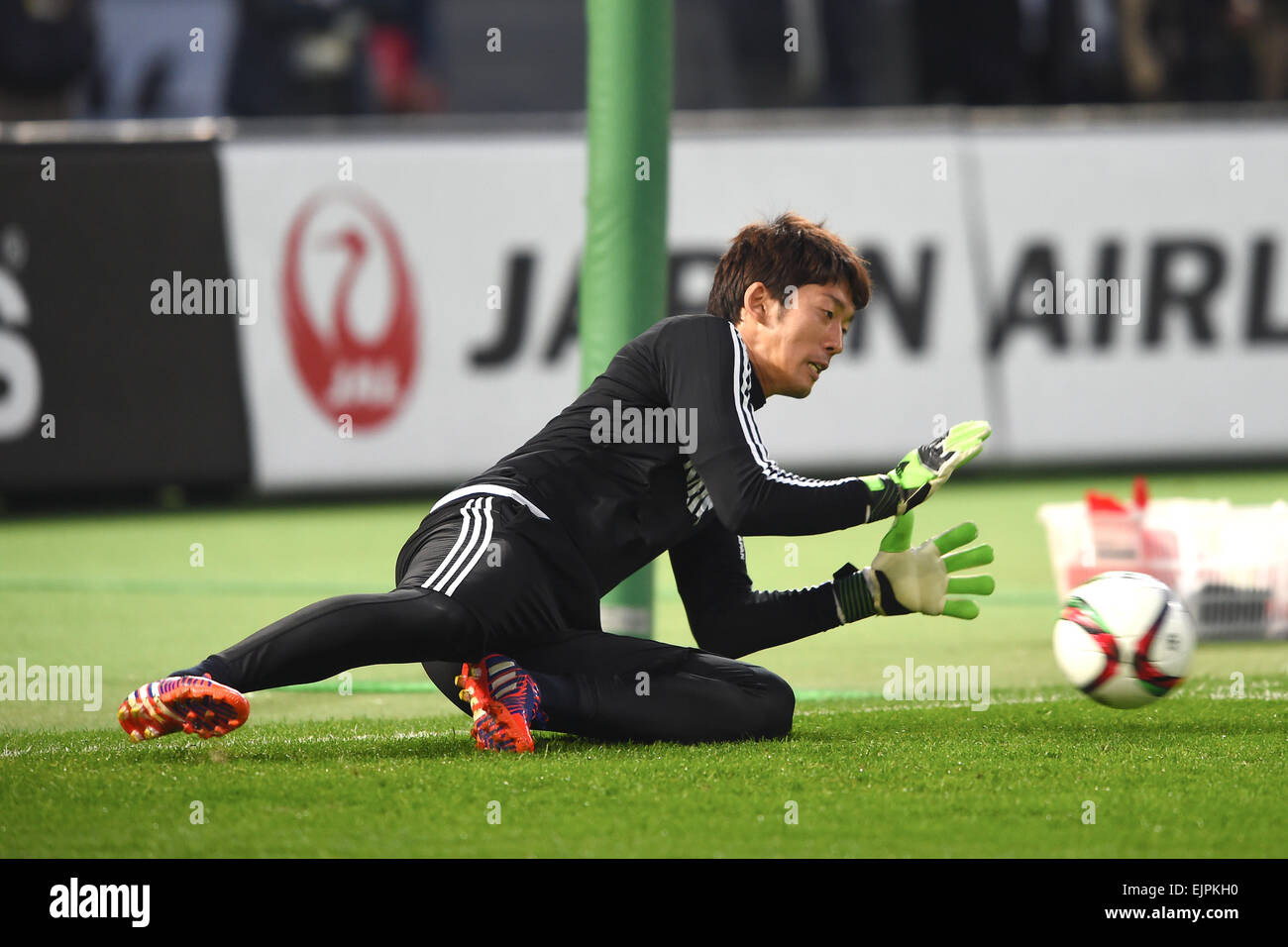 Tokyo, Japan. 30th Mar, 2015. Shuichi Gonda (JPN) Football/Soccer : Japan training session at Tokyo Stadium in Tokyo, Japan . Credit:  AFLO SPORT/Alamy Live News Stock Photo
