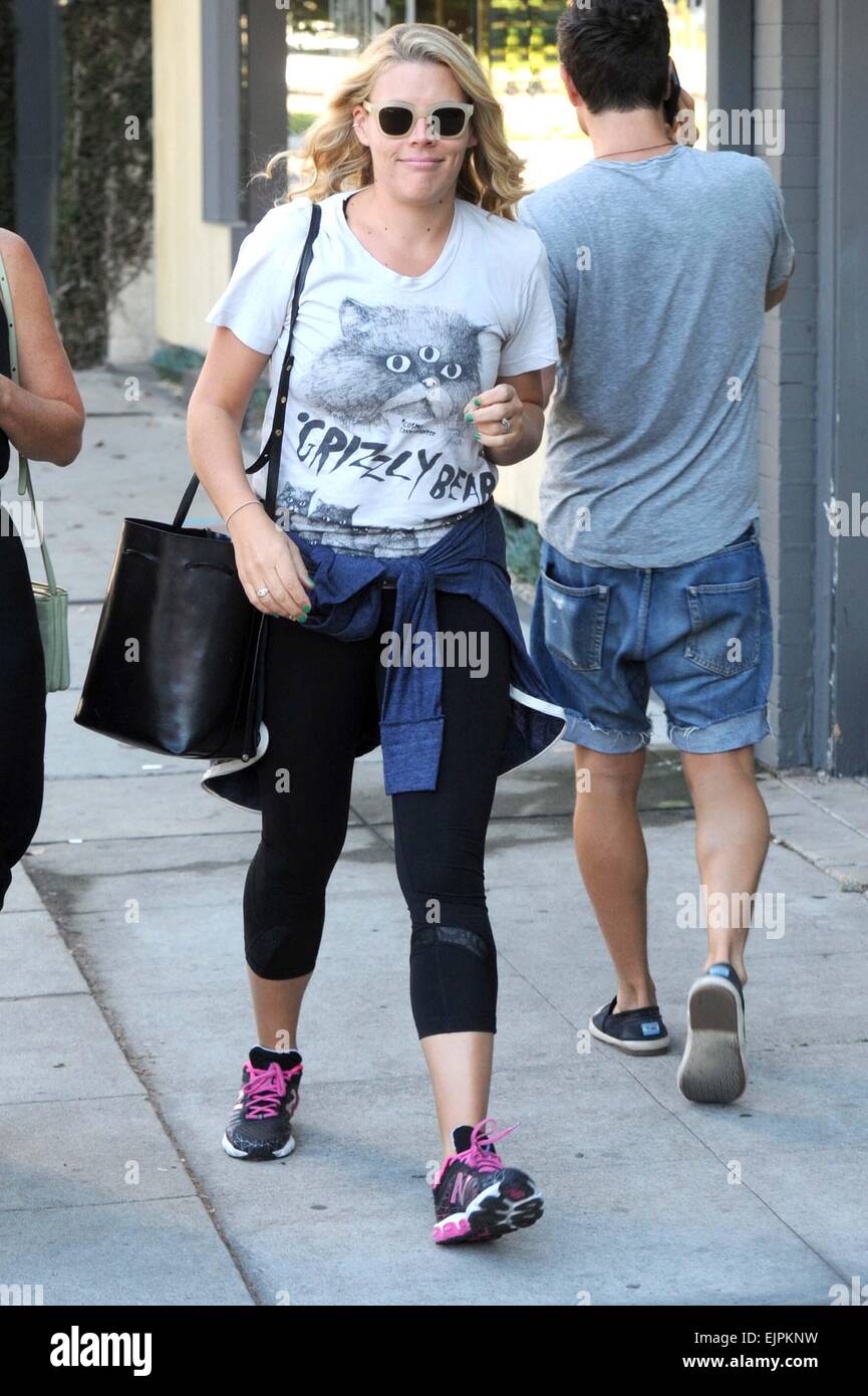 Busy Philipps out and about running errands wearing a grizzly bear T