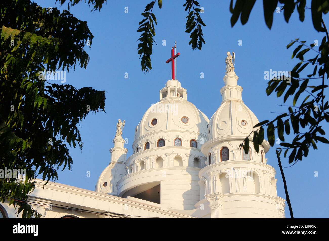 Sacred Heart Catholic Church Chennai, Tamil Nadu, Southern India Stock Photo