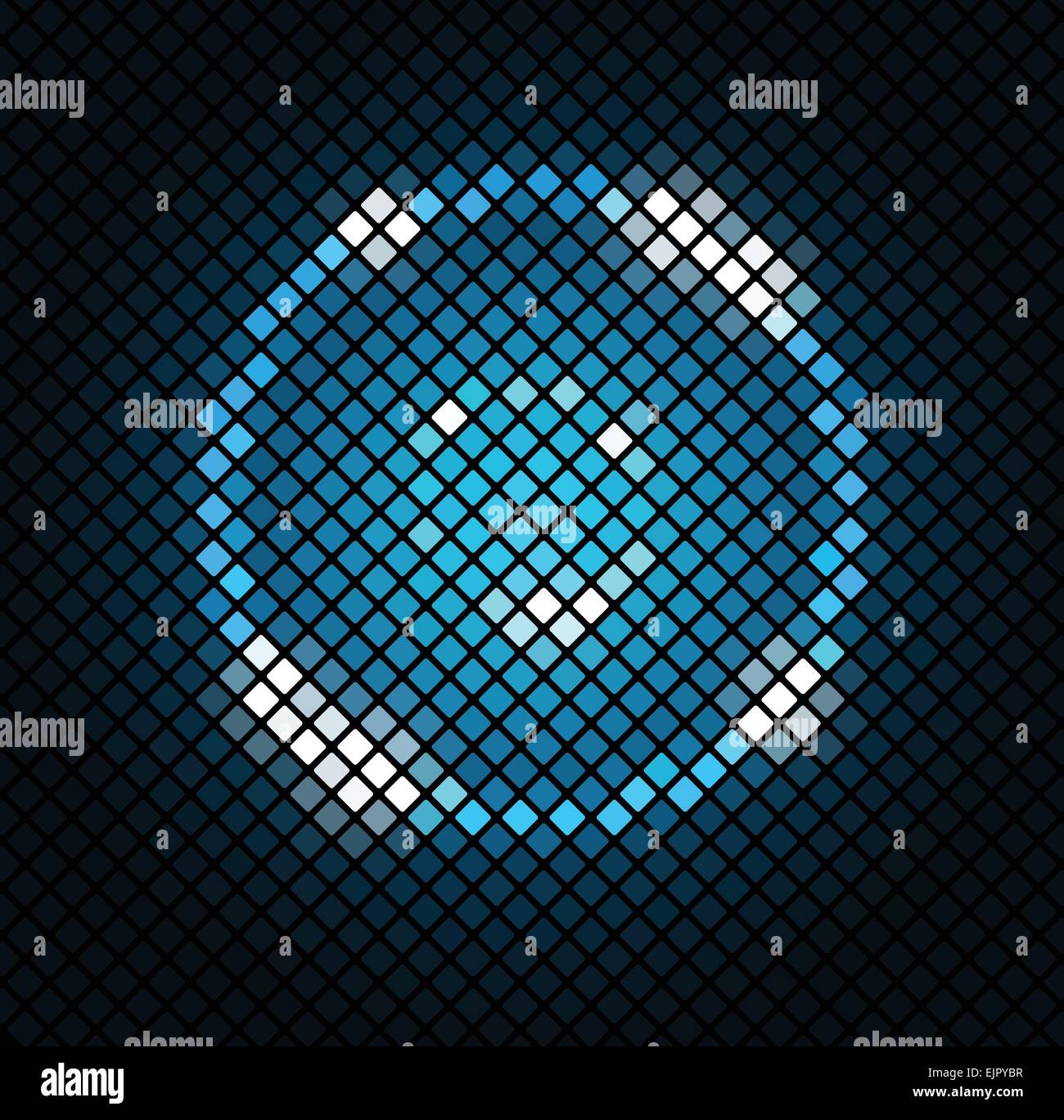 Abstract mosaic with blue background, stock vector Stock Vector Image ...