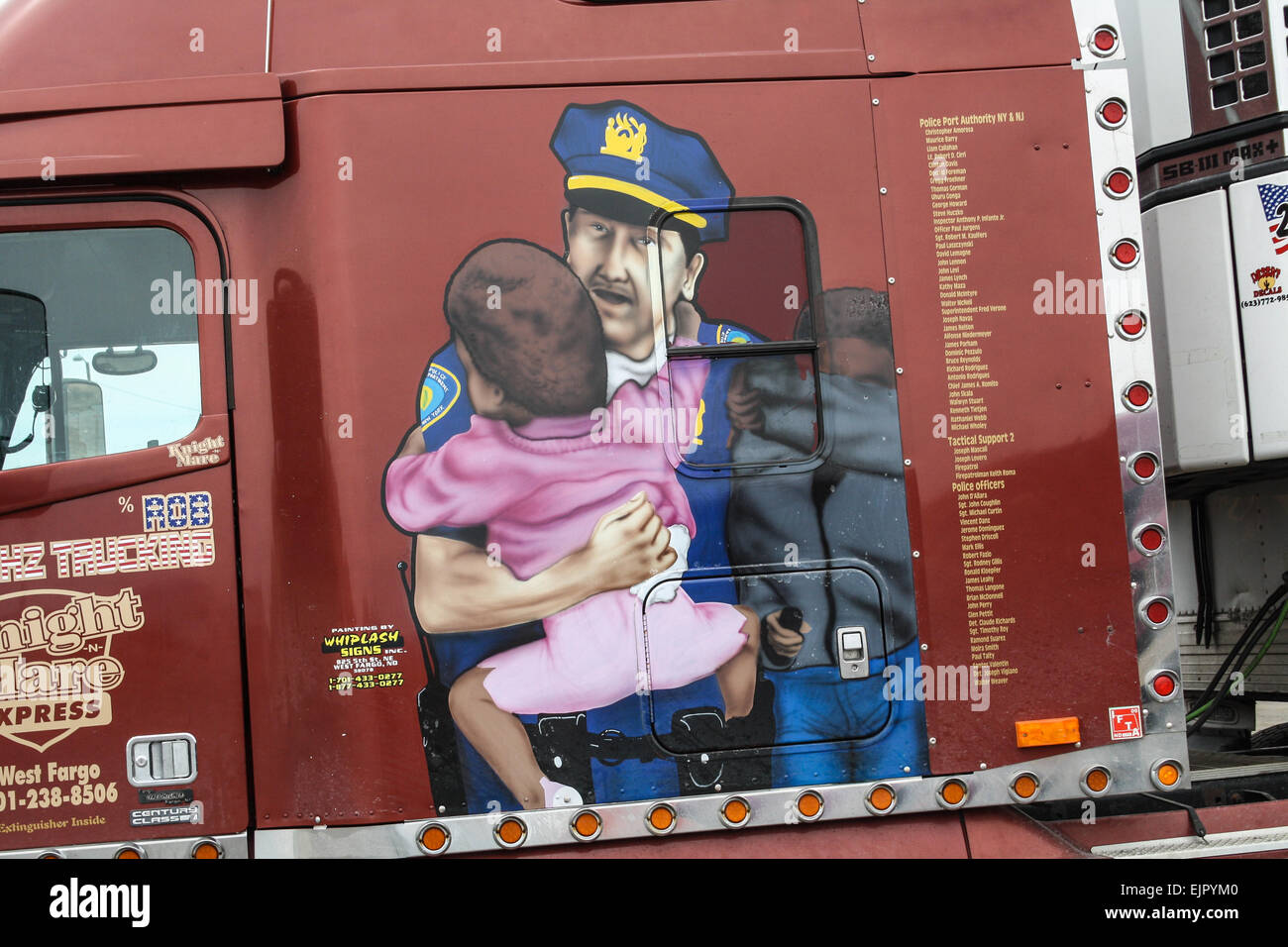 The Rolling Memorial semi-trailer truck intended to honor the victims ...