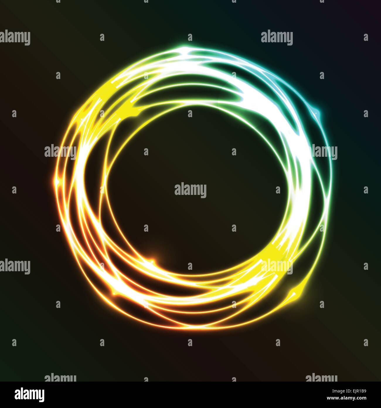 Abstract background with colorful plasma circle effect, stock vector Stock Vector