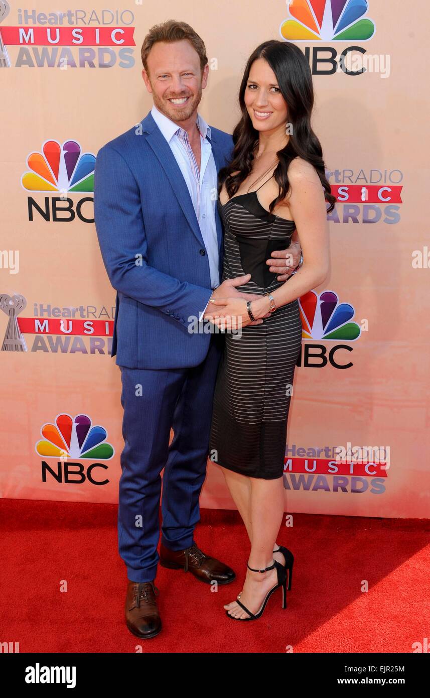 Ian Ziering & wife Erin Kristine Ludwig iHeart Radio Music Awards 2015