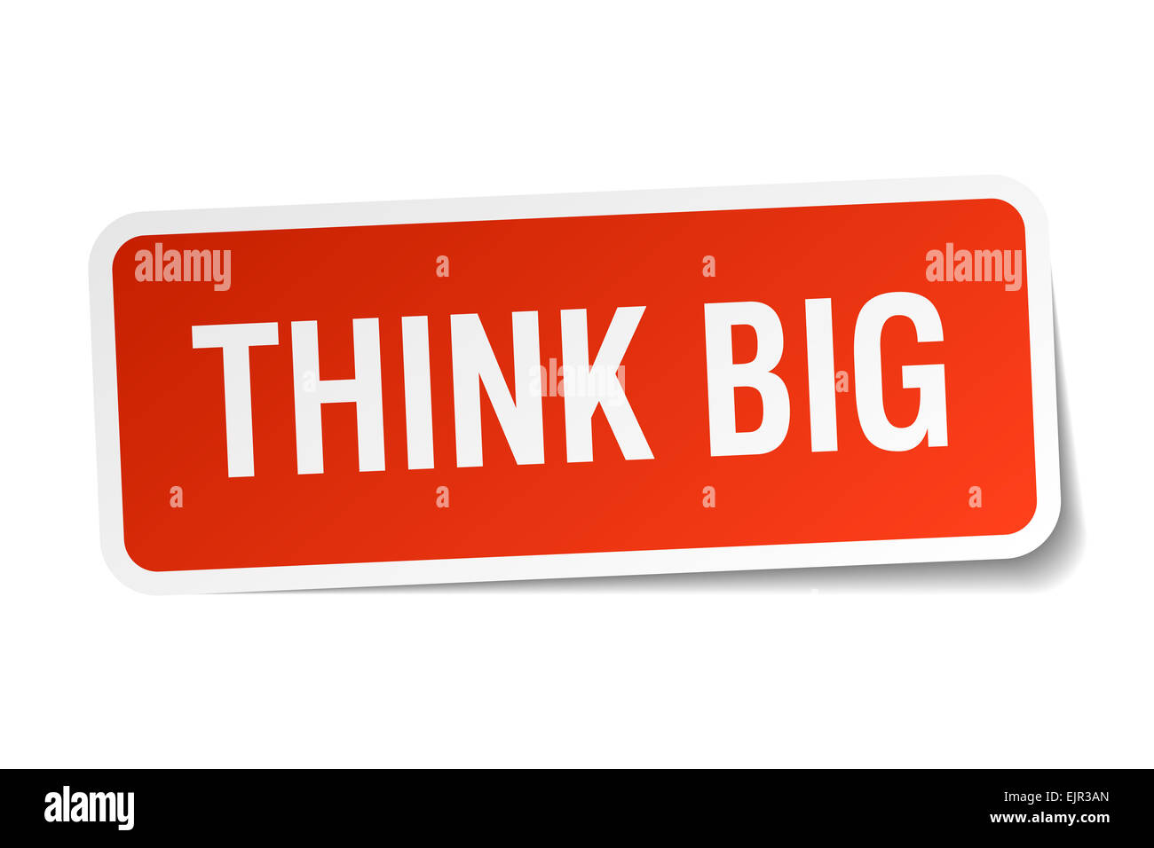 Red Think Sign Think big red square hi-res stock photography and images - Alamy