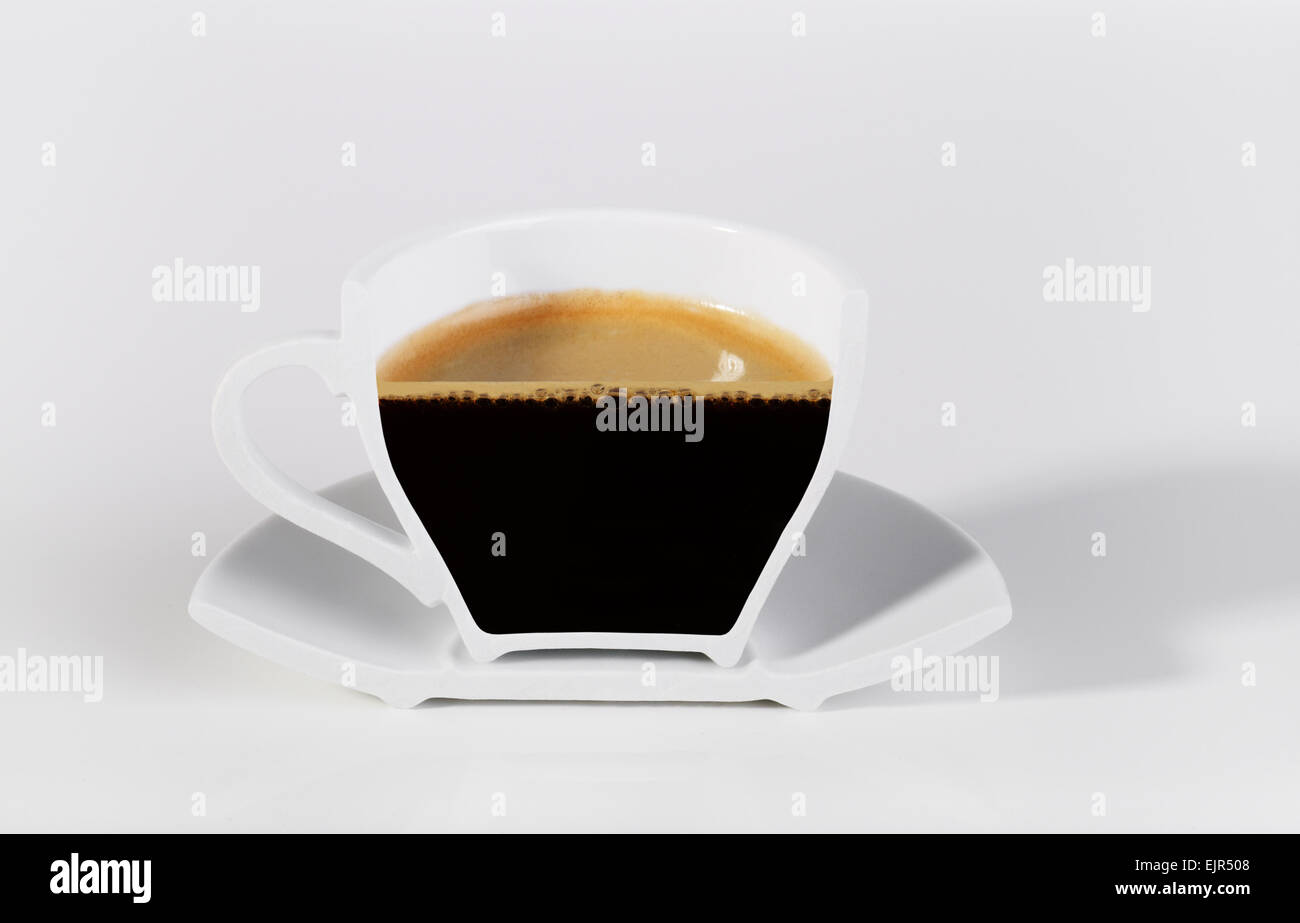 A half cup of coffee Stock Photo Alamy