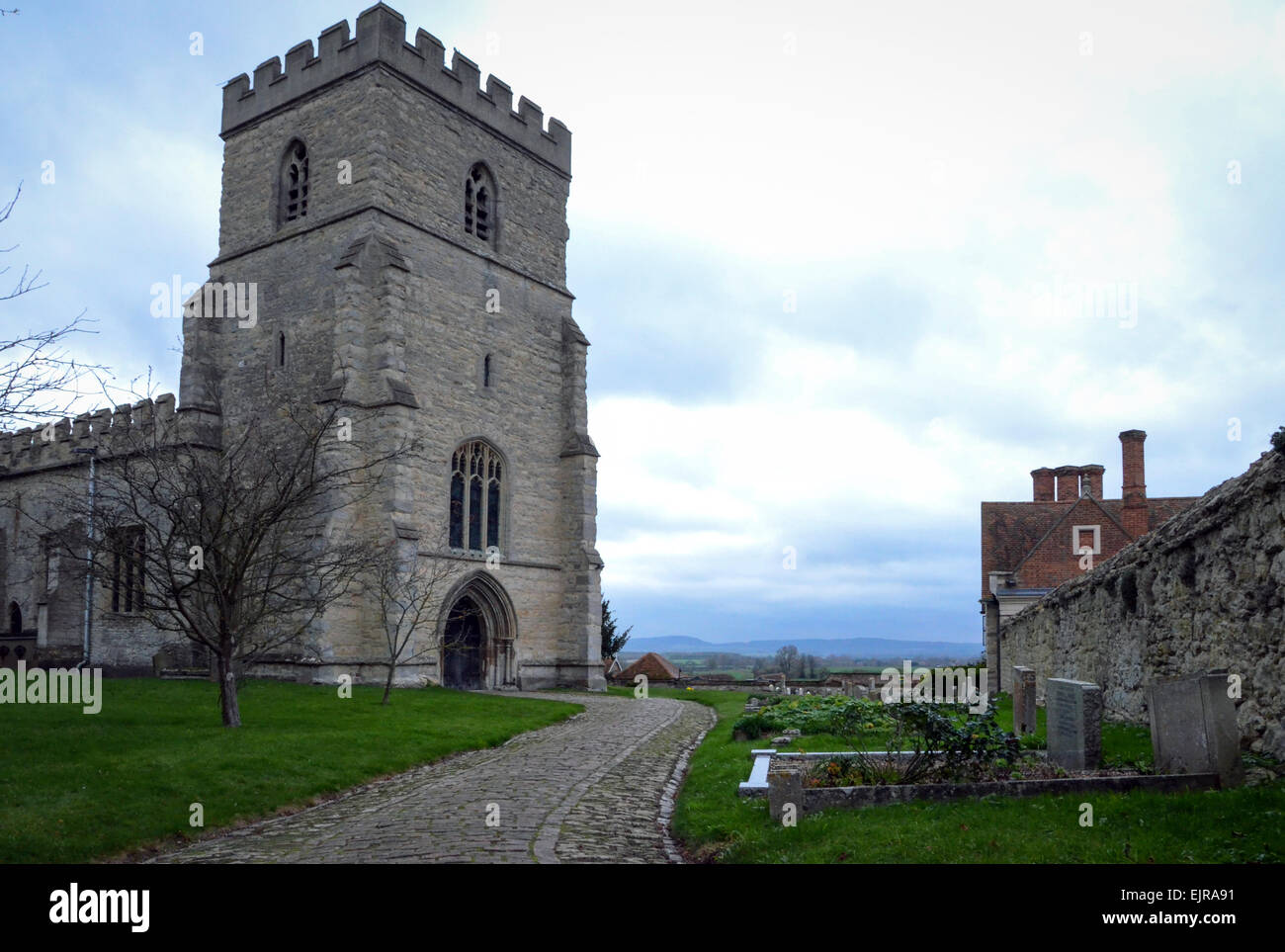 The Parish Church of SS Peter and Paul in Dinton, Vale of Aylesbury, Buckinghamshire. Stock Photo