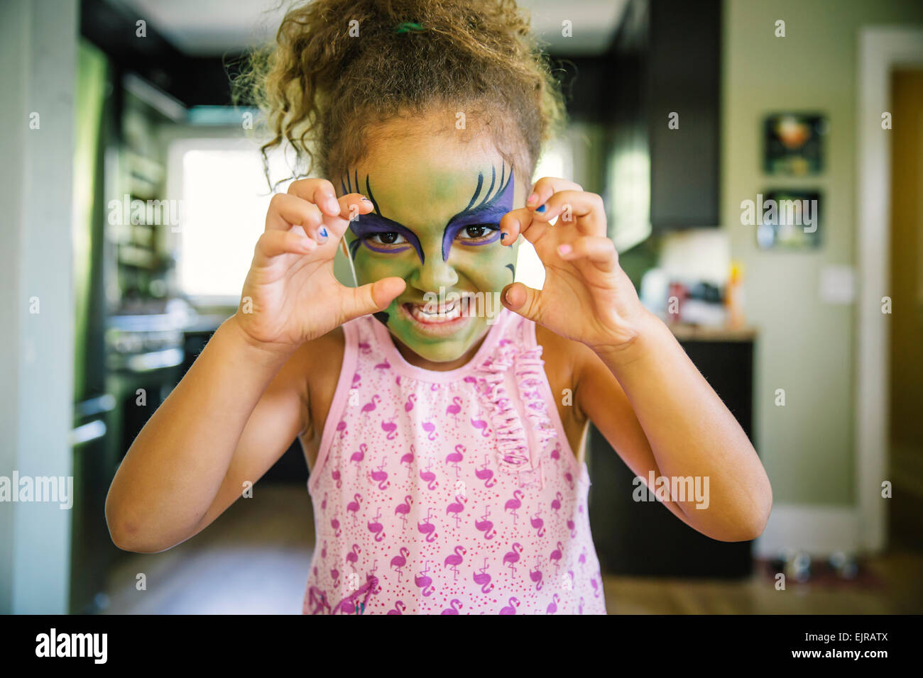 Scary face paint hi-res stock photography and images - Alamy