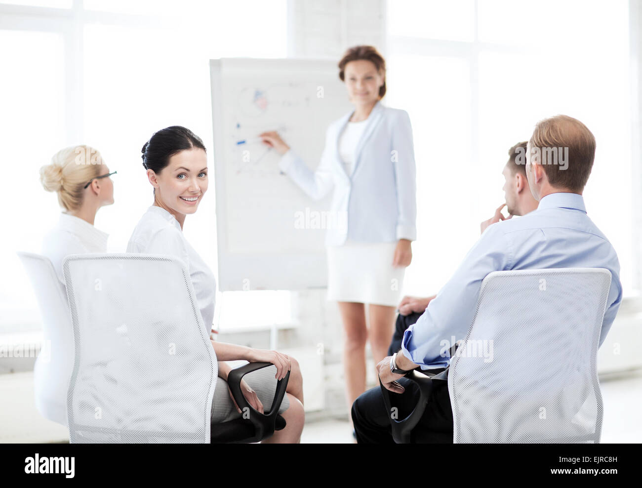 businesswoman on business meeting in office Stock Photo - Alamy