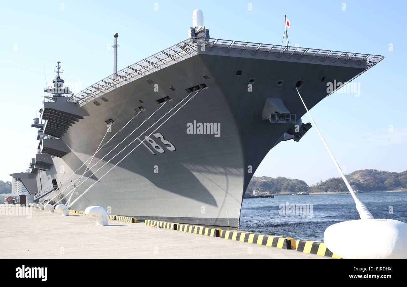 The flagship of the fleet of Japan - Izumo helicopter carrier The flagship of the fleet of Japan - Izumo helicopter carrier
