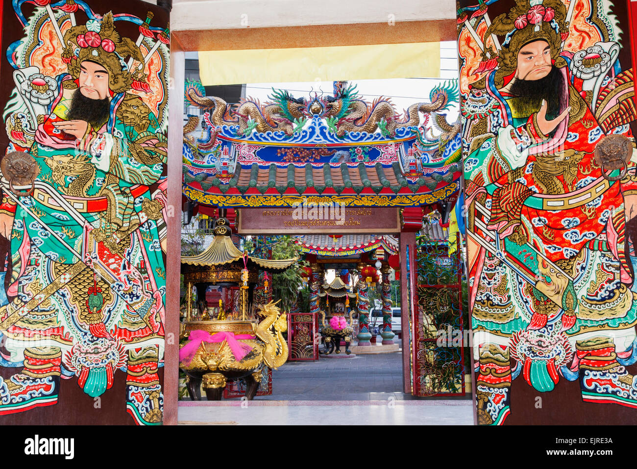 Thailand, Chiang Mai, Chinatown, Pung Tao Gong Temple Stock Photo
