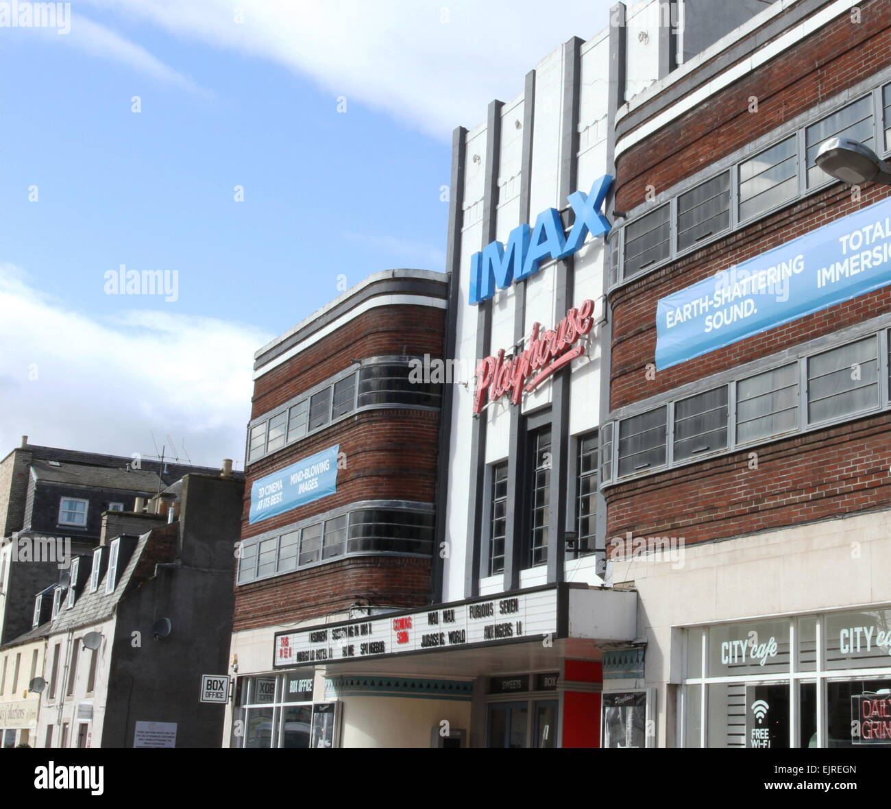 Exterior of Perth playhouse Imax cinema Perth Scotland March 2015 Stock