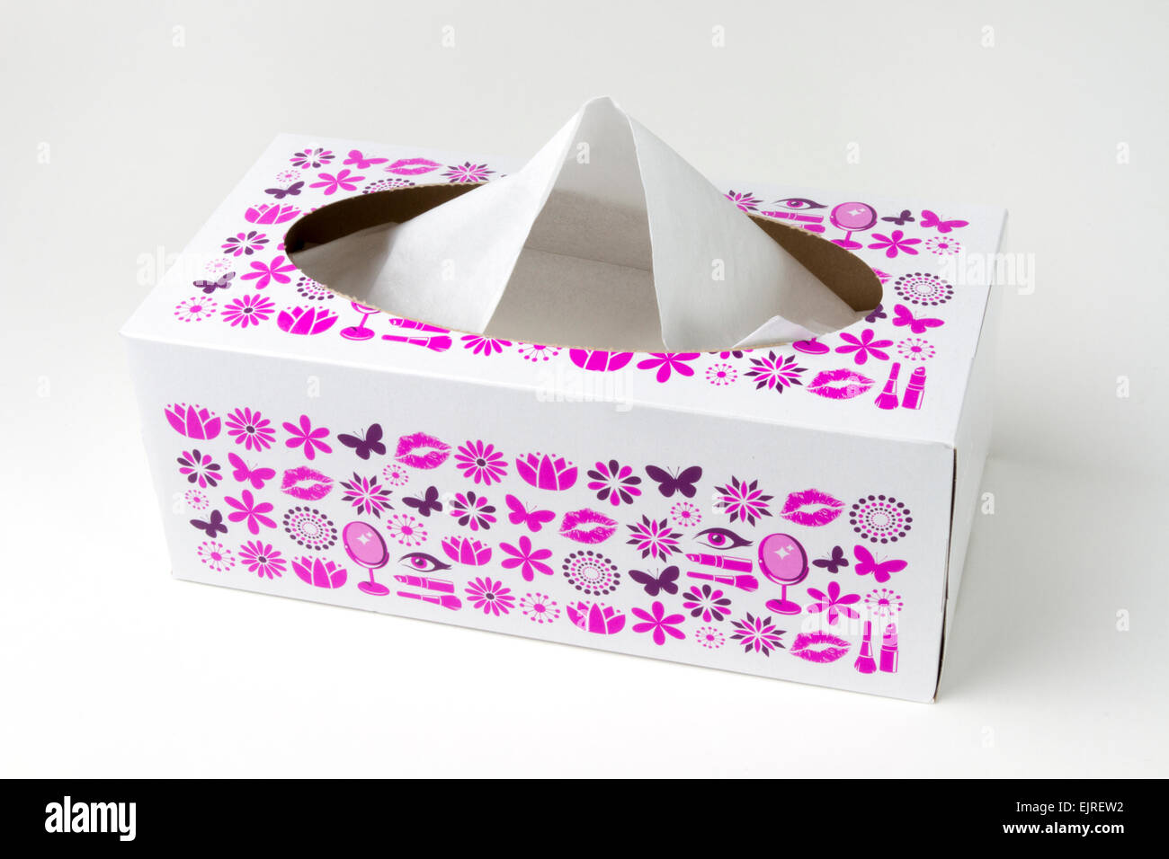 Box of paper tissues Stock Photo