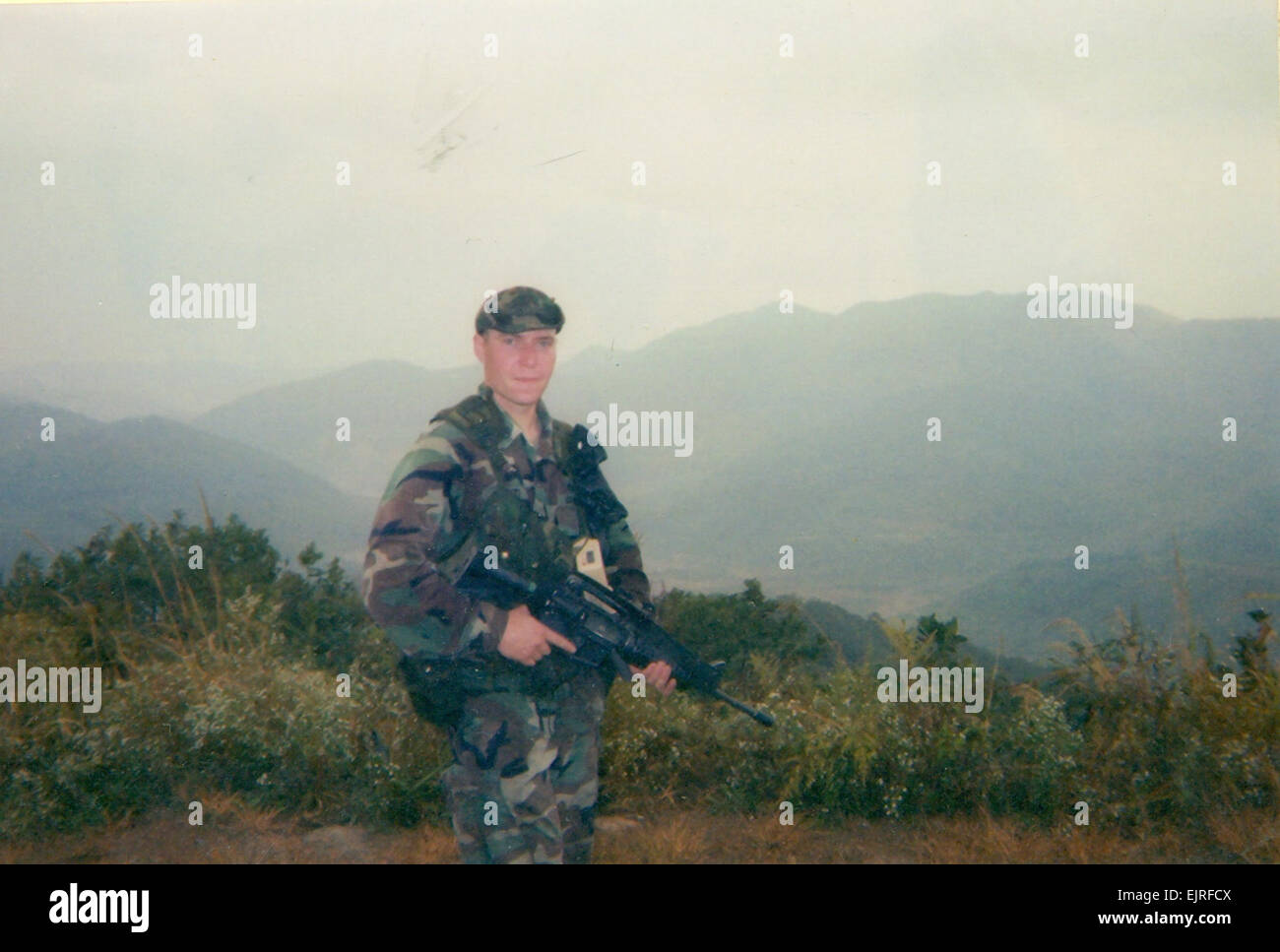 A personal photo of Sergeant 1st Class Jared C. Monti, the first Soldier recipient for actions in Afghanistan/Operation Enduring Freedom.  To learn more, visit: /medalofhonor/monti  /medalofhonor/monti Stock Photo