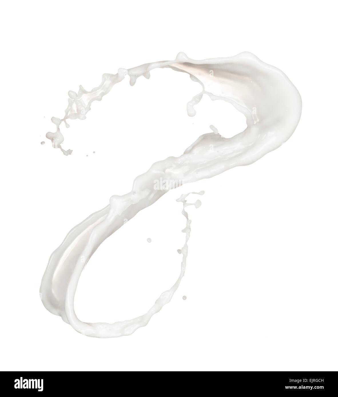 Studio shot of milk splash isolated on white background Stock Photo - Alamy