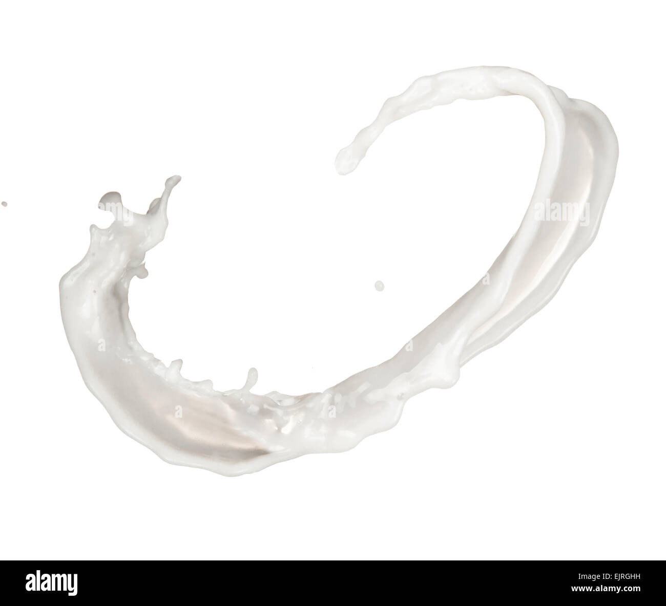 Studio shot of milk splash isolated on white background Stock Photo - Alamy