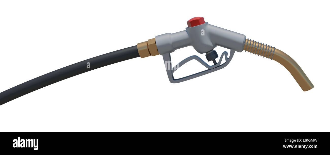 Gas hose nozzle. Front view. Isolated Stock Photo Alamy