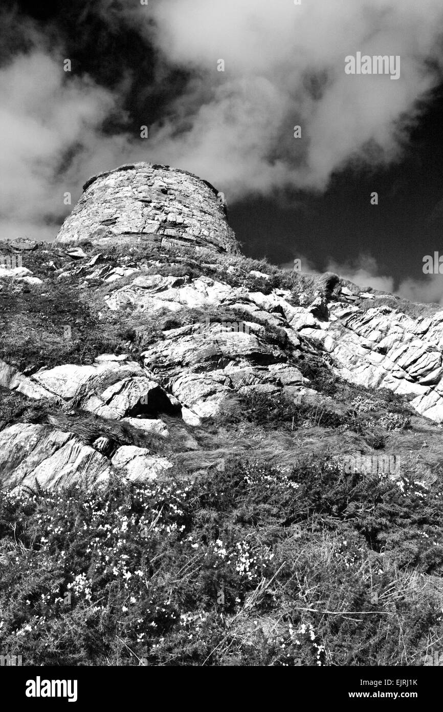 Doocot on the Clifftop along the Fife Coast Path at Newark Castle near St Monans East Neuk of Fife Scotland Stock Photo