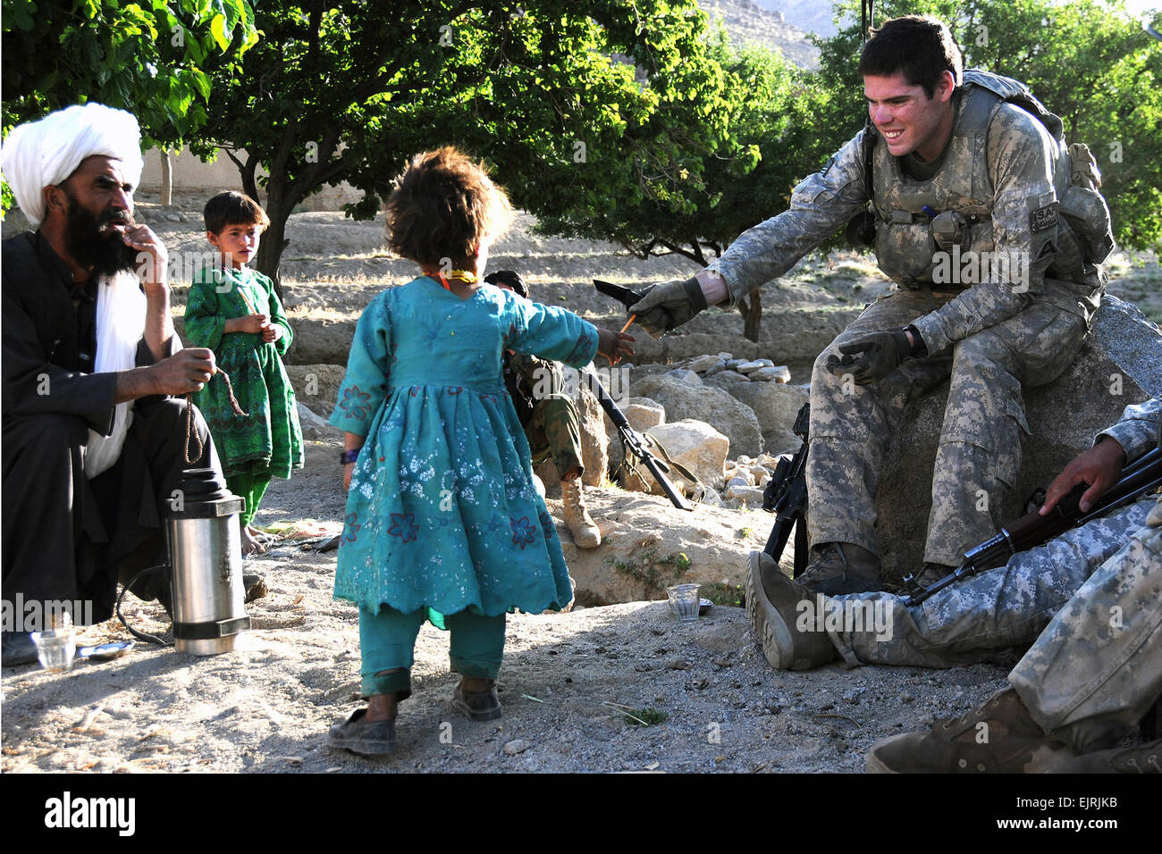 U.S. Army 1st Lt. Daniel Meegan, right, the 1st Platoon leader with