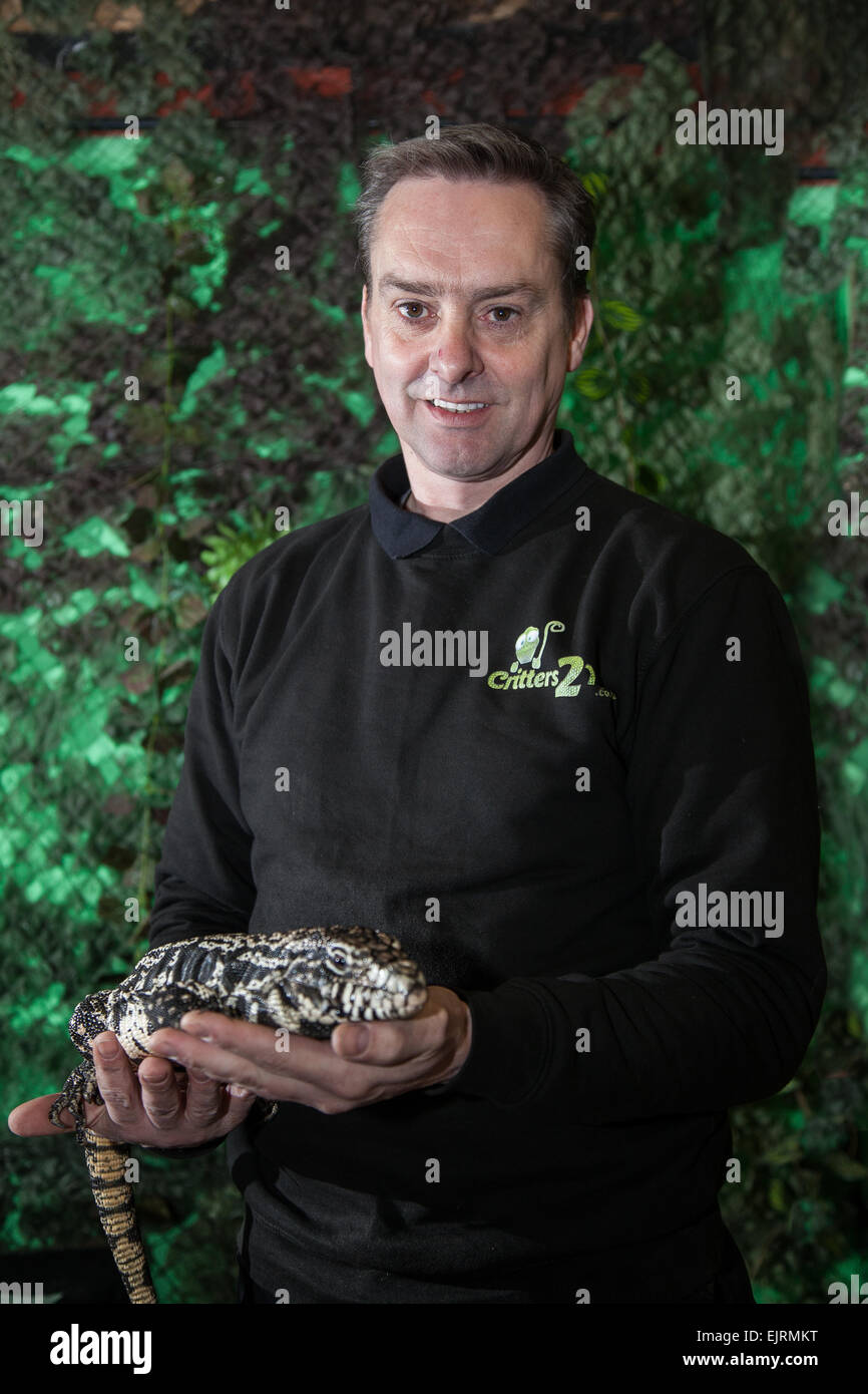 Reptile handling at Windmill Animal Farm, Rufford, Southport, West