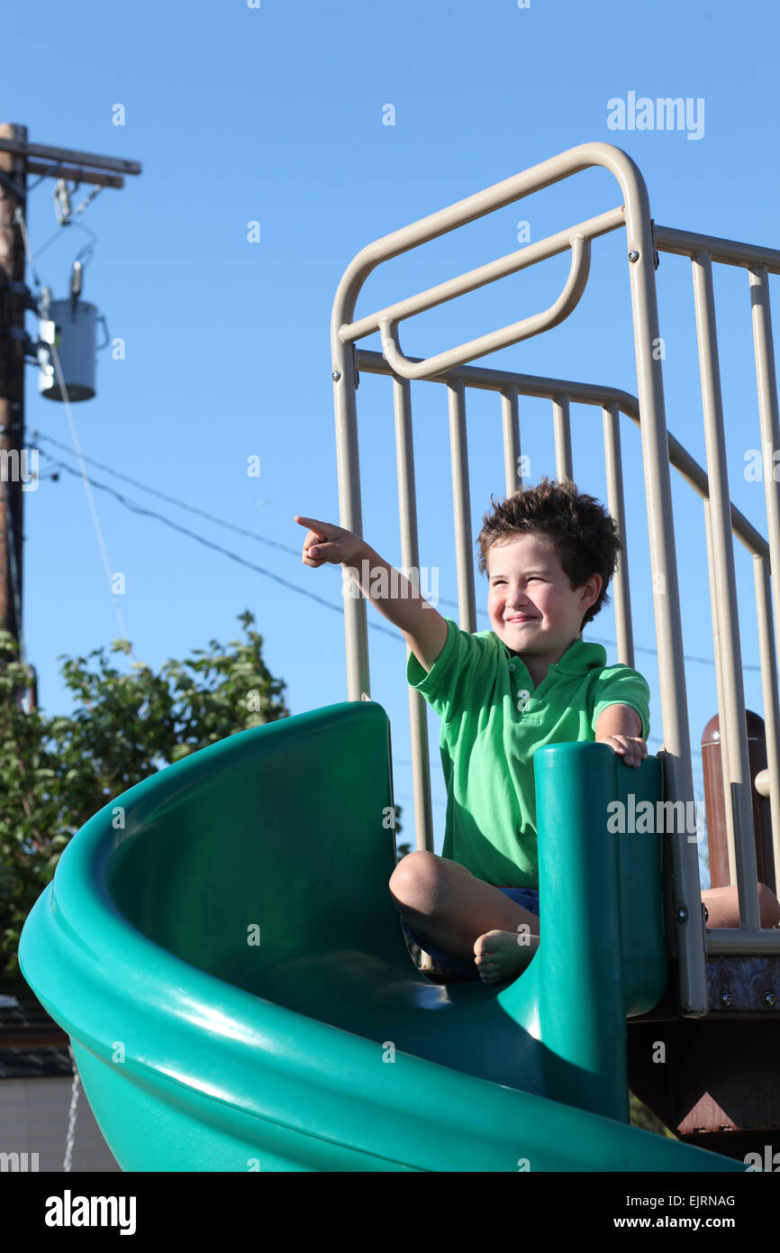 Boy pointing at boy hi-res stock photography and images - Alamy
